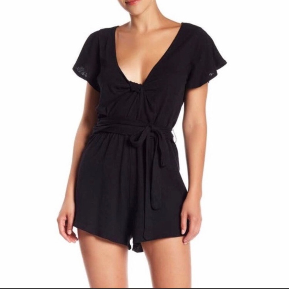 Free People Ballerina Black Romper